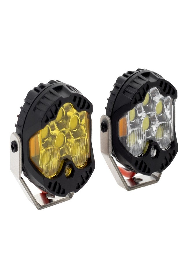 MEUS RACING طقم مصابيح LED لسيارات التحكم عن بعد من MEUS RACING - ملحقات سيارات الزحف التي تعمل بالتحكم عن بعد بمقياس 1/10 لسيارات Axial SCX10 و Wraith و Traxxas TRX4 و TRX6، وقطع ترقية Redcat Gen8 (قطعتان من مصابيح Hive) - Image 1